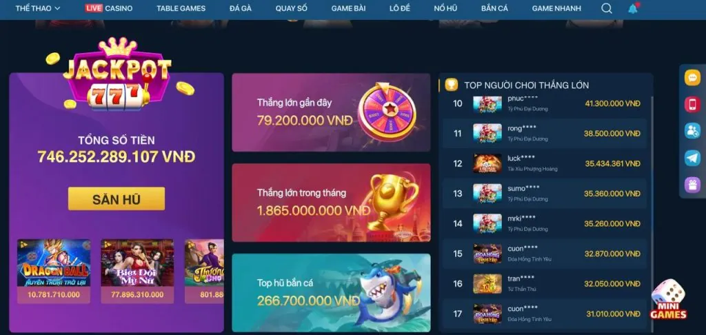 Các trò chơi Slot game với đồ họa đa dạng tại 69vm link mới